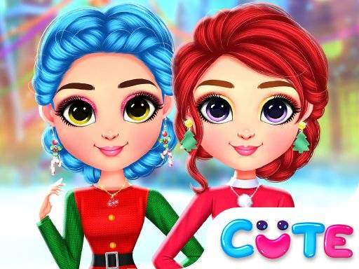 Rainbow Girls Christmas Outfits