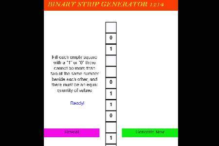 binary strip generator 1×14