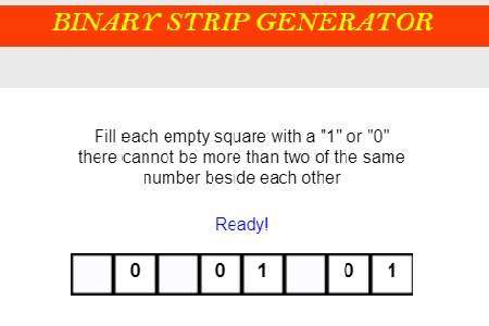 binary strip generator