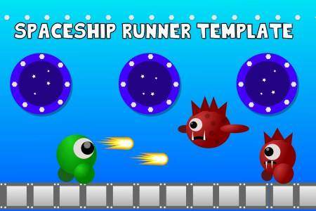 Space Ship Infinite Runner Game Template